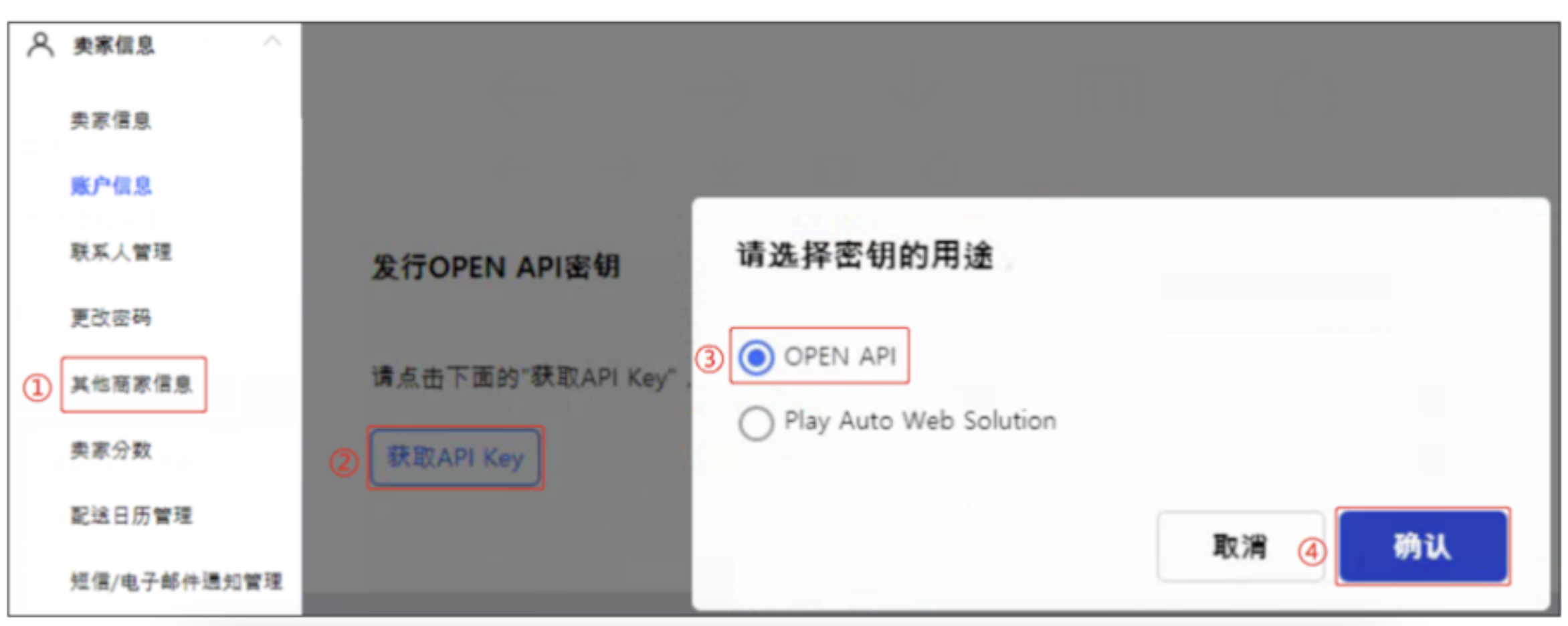 Generate API Key - Chinese Version