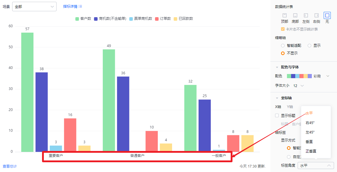 坐标轴界面示意