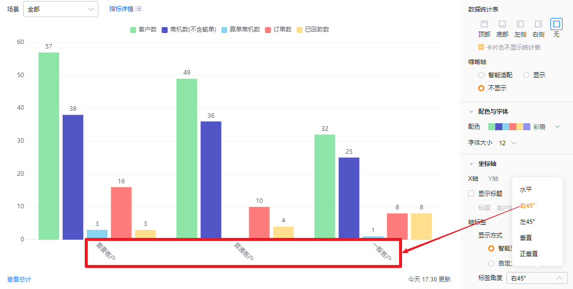 坐标轴界面示意