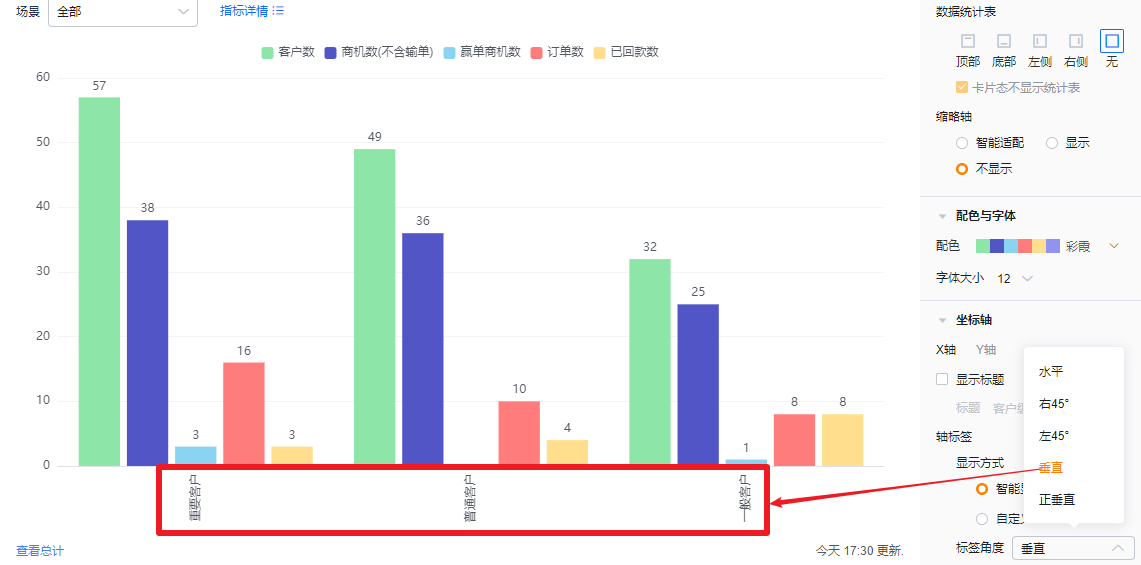 坐标轴界面示意