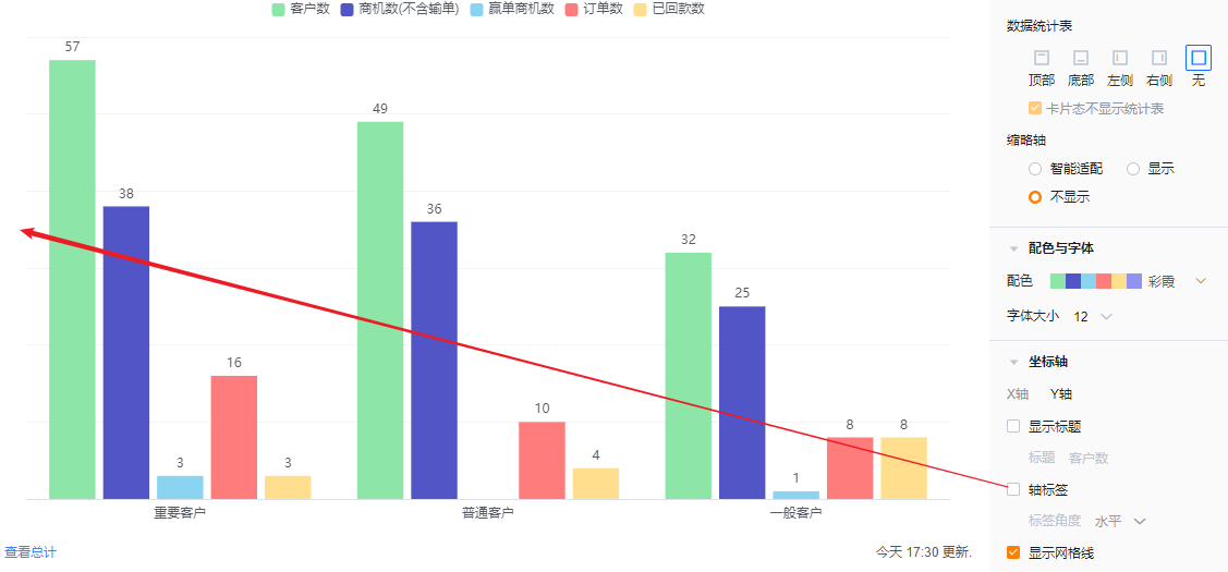 坐标轴界面示意