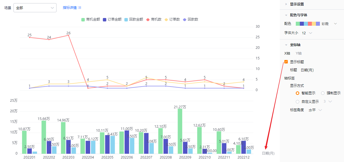坐标轴界面示意