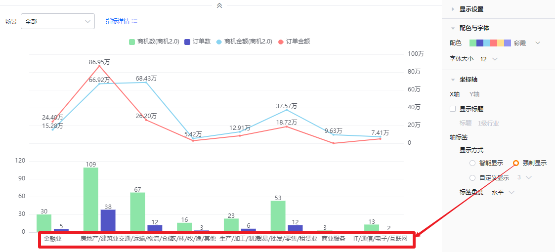 坐标轴界面示意