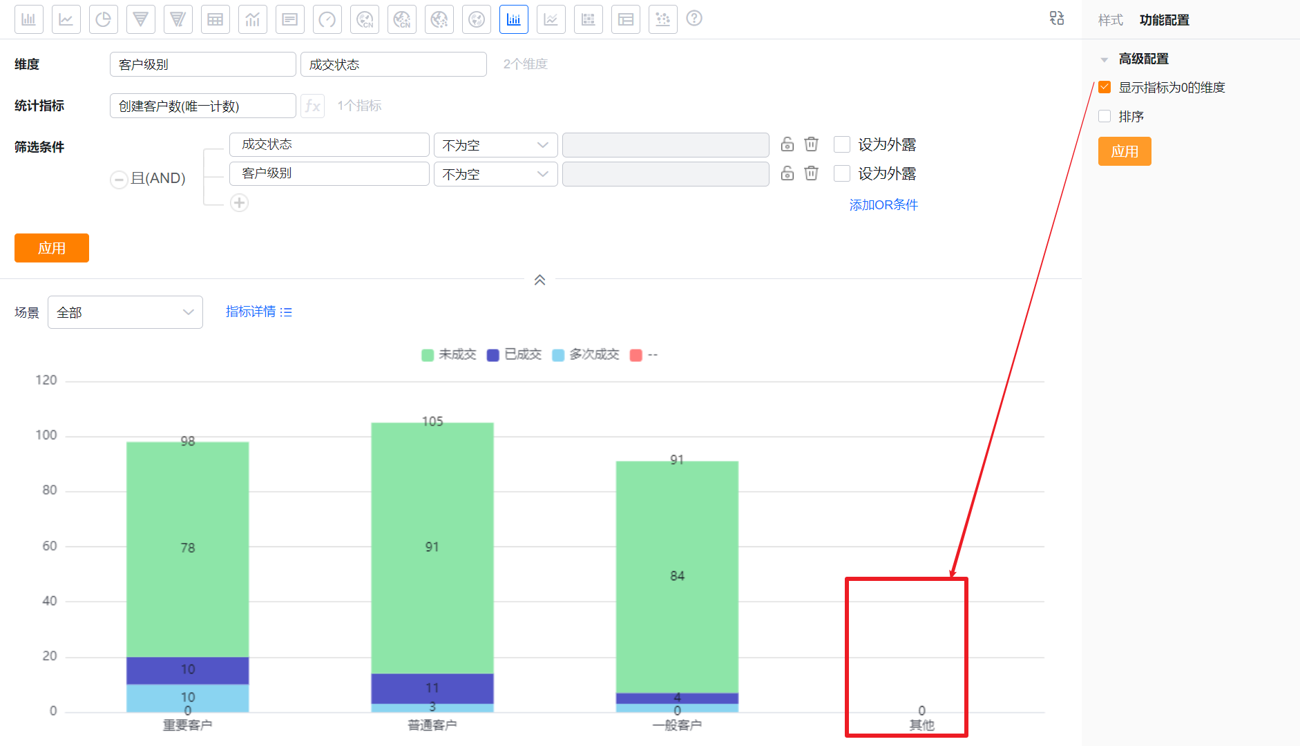 高级配置界面示意