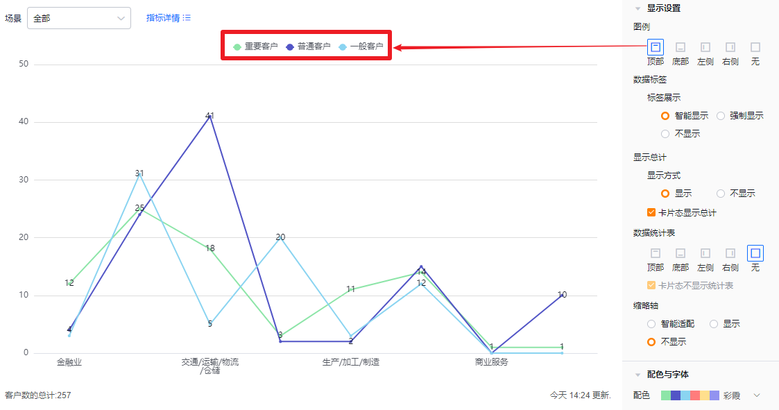 显示设置界面示意