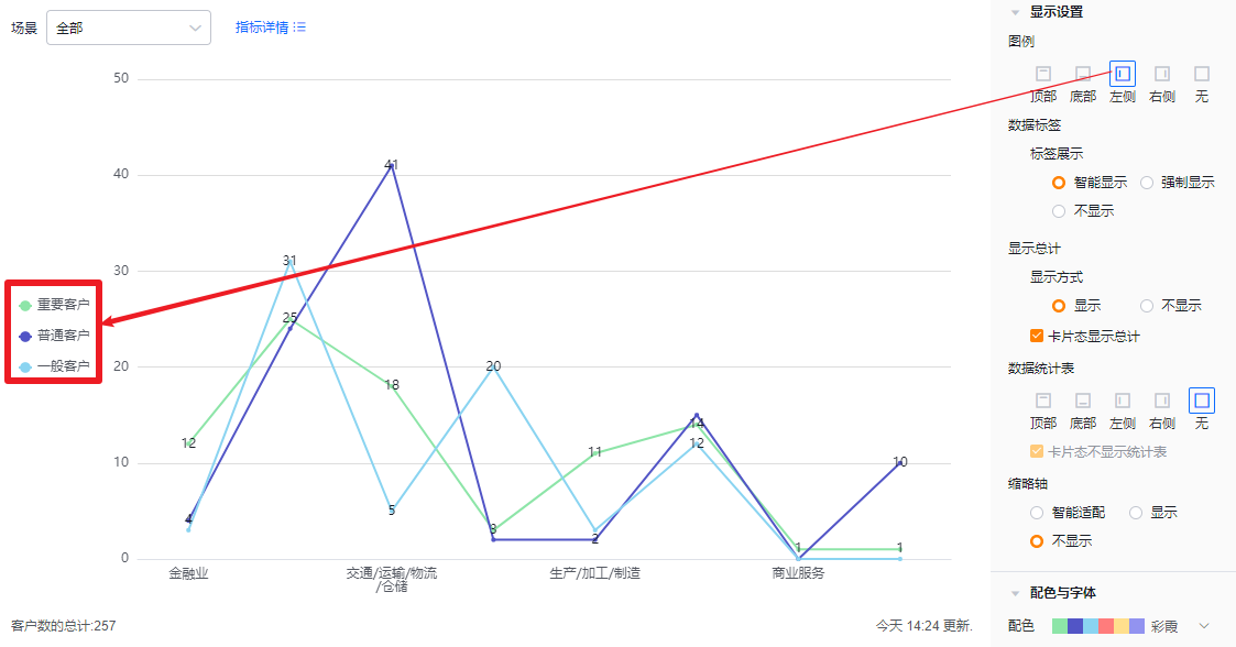 显示设置界面示意