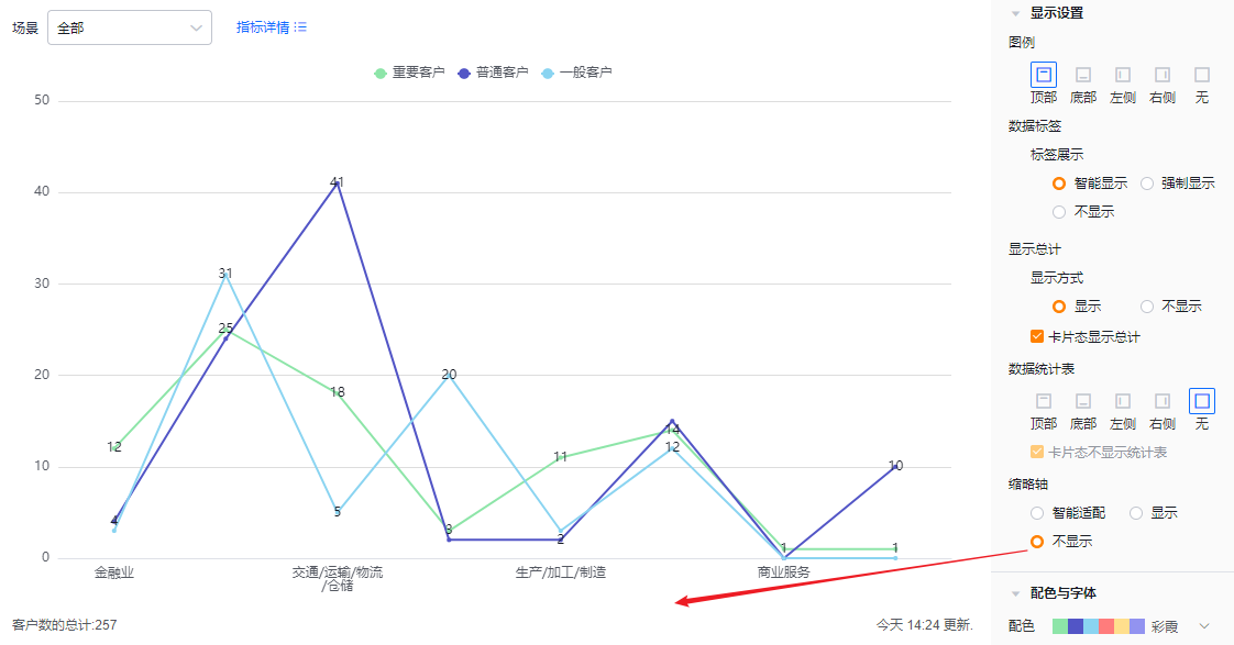 显示设置界面示意