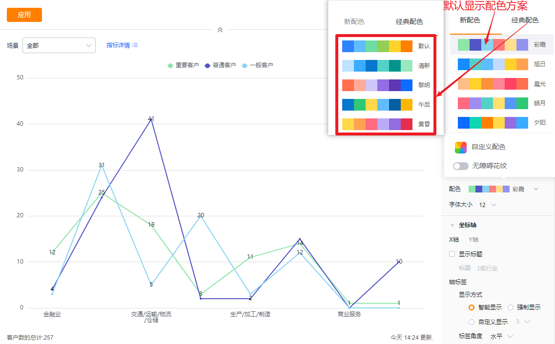 显示设置界面示意