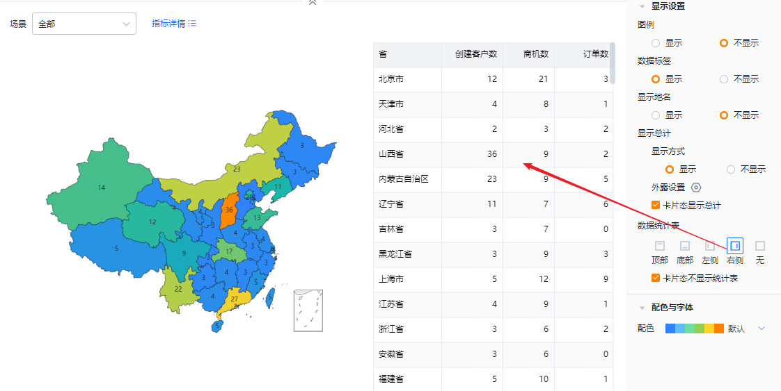 显示设置界面示意