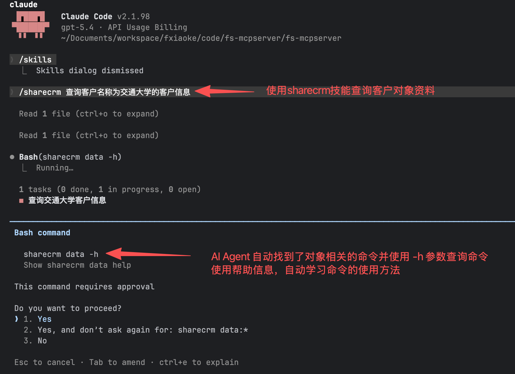 用自然语言查询客户对象