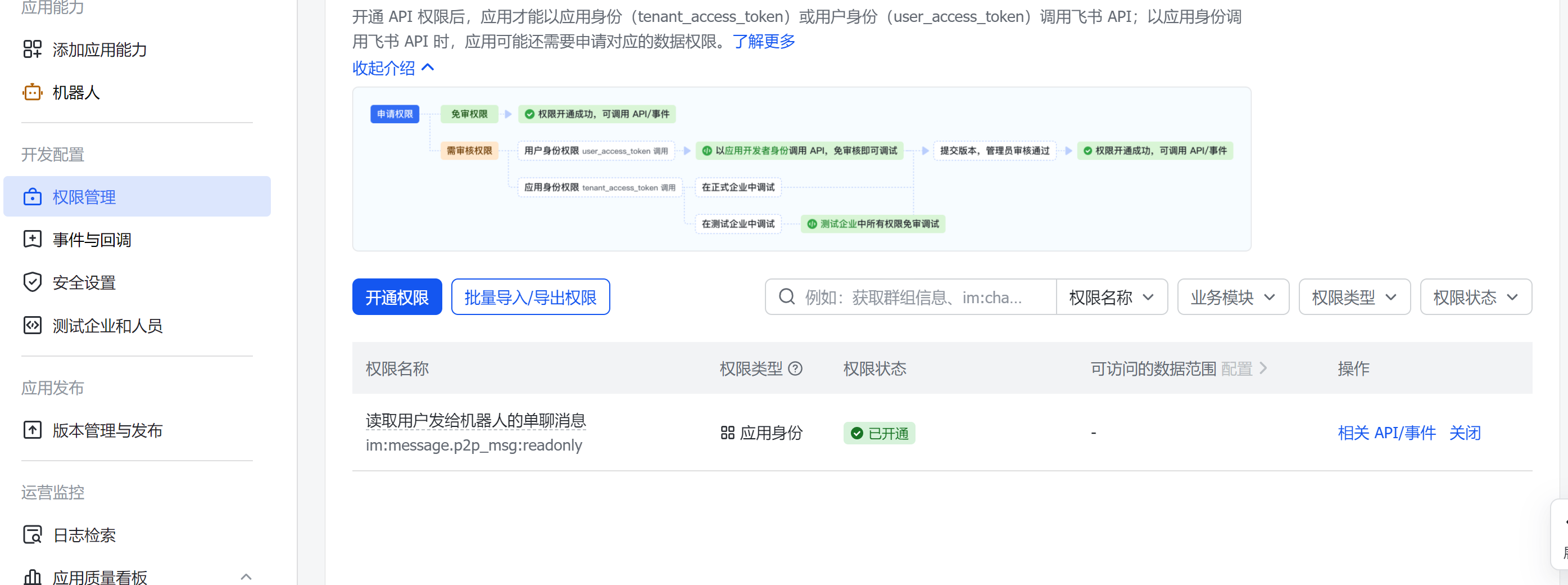批量导入权限